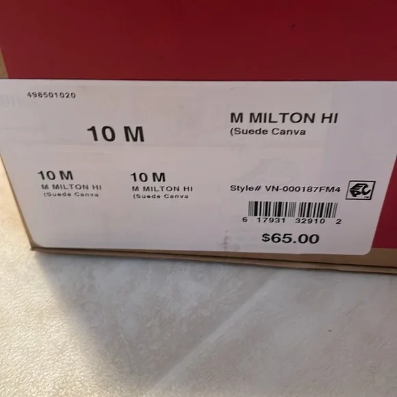 Vans Milton Hi shoes men’s size 10 - Picture 13 of 16